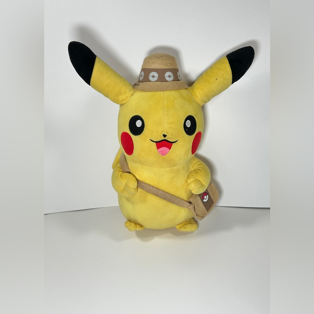 Pokemon Adventure Camp Pikachu 14” Plush Toy  Limited Pokemon Center 2014 Rare